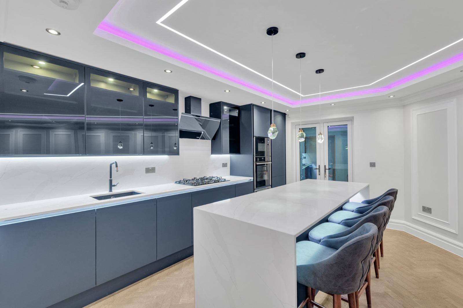 Stylish kitchen installation